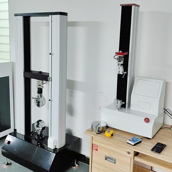 Máquina automática de ensayo de resistencia a la tracción de material general de caucho, controlada por ordenador de doble brazo, probador de resistencia a la tracción