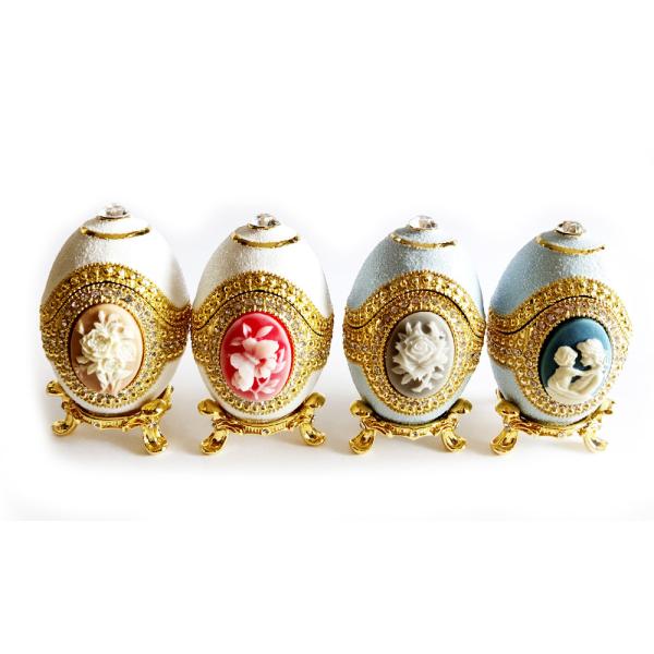 European Easter Egg Jewelry Box Jewel Storage Organizer Event Home Decor Easter Egg Jewelry Box Enamel Trinket box