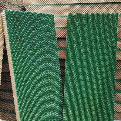 2m Fan And Pad Greenhouse Cooling Pad Green  Brown Wet Pad Evaporative Cooling System