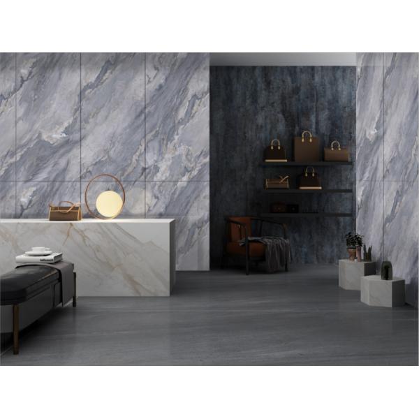 900x1800mm Grey Polished Glazed Porcelain Tile 0.5% W.A