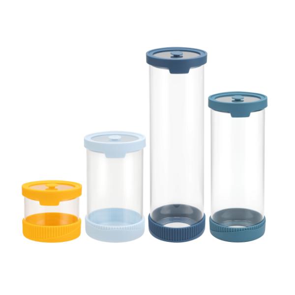 Borosilicate Glass Canister with Vented Lid and Silicone Base