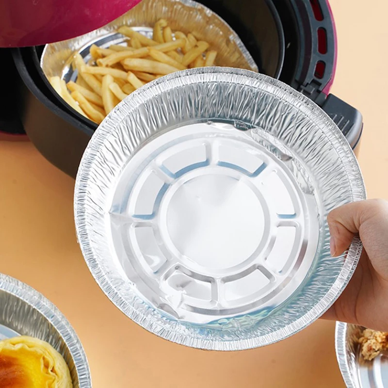10Pcs Non-stick Baking Tools Air Fryer Disposable Paper Microwave Tin Steamer Mats