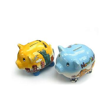 Handpaint ceramic coinbank good for promotion and gift