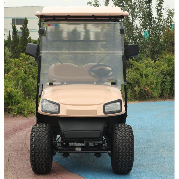 Chinese 6 Seater Electric Golf Cart Lead Batteries With Charging Ports Zero Emissions