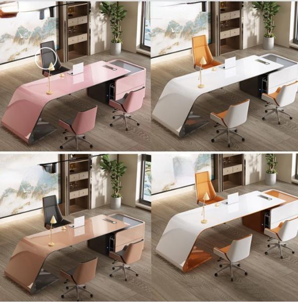 Modern Executive Office Desk Table for Boss Manager Luxury Furniture
