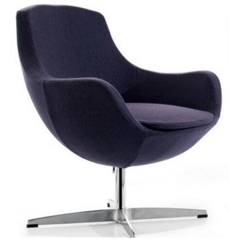 Steel Frame Luxury Computer Chair With Swivel Legs , Office Room Rocking Sofa Chair