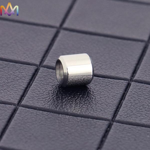 5MM Thickness SS304 Round Loose Beads Custom Engraving Charms