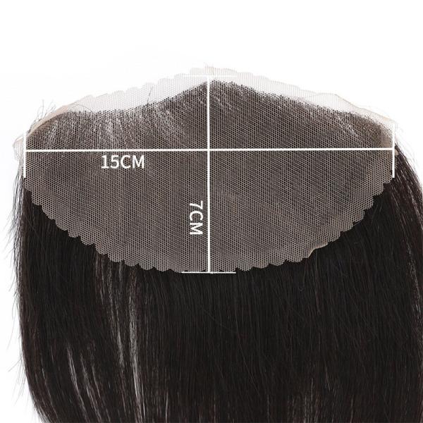 Natural Color Men's Toupee with Custom Slicked Back Style 100% Human Hair Lace Topper