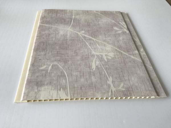 Strip Shape Wood Grain Plastic Laminate Sheets , Modern Wood Wall Paneling
