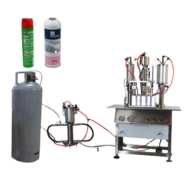 Speed Cans Diameter 35-65mm Aerosol Snow Spray Filling Production Line Window