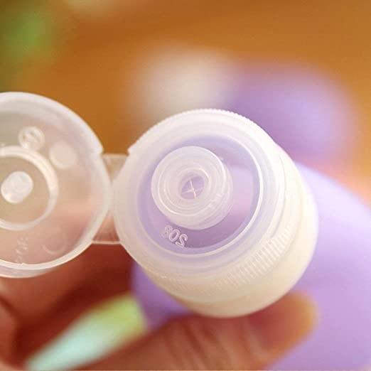 Garrafas pequenas não tóxicas amigáveis do curso do silicone 37g de Eco