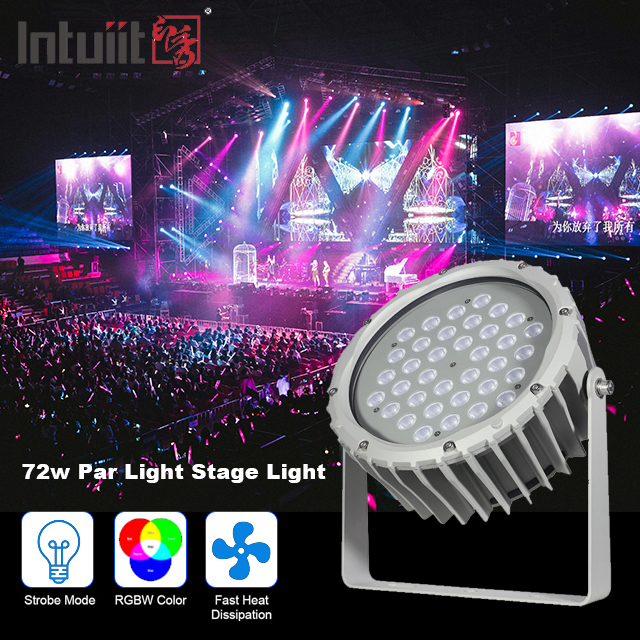 Фасадный ландшафт DMX512 RGBW управляемый водонепроницаемый IP65 Внешний 72W светодиодный подводный свет