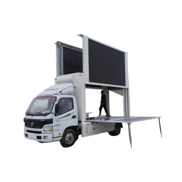 Foton Cummins 130horsepower Engine 4.75m Electricity-saving LED Screen Roller Light Box Announcement Truck Advertising Truck