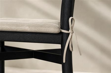 Black Solid Wood Upholstered Dining Chair  CYC-016
