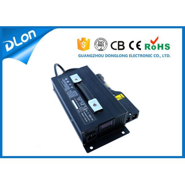 Led displayer black aluminium case txt plug 48v 15a golf cart charger for ezgo powerwise