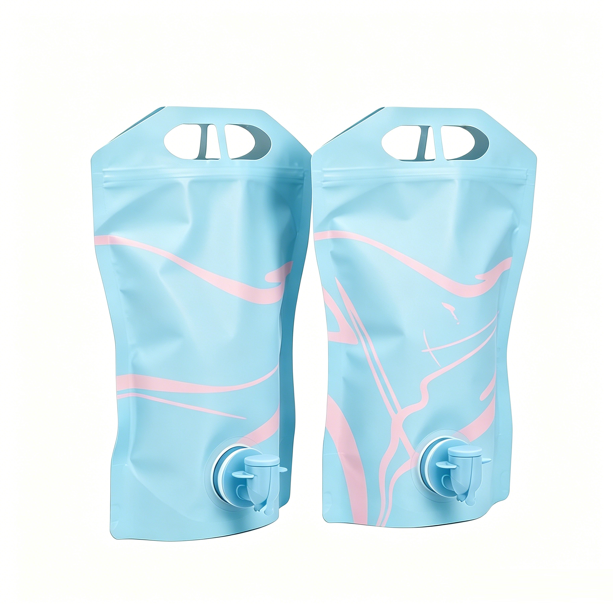 Portable Liquid Soft Packaging Bags With Dispensing Valve | Custom Printed Stand Up Spout Pouches For Wine, Beverage, Syrup & Bulk Liquid OEM