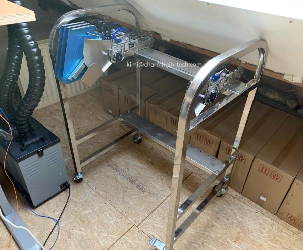 Storage Cart SMT Feeder Trolley Aluminum Alloy SS Matieral For Yamaha YV Machine