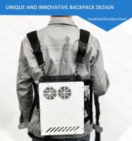 Máquina de limpeza a laser de fibra de metal para pintura de superfície de ferrugem com design de mochila