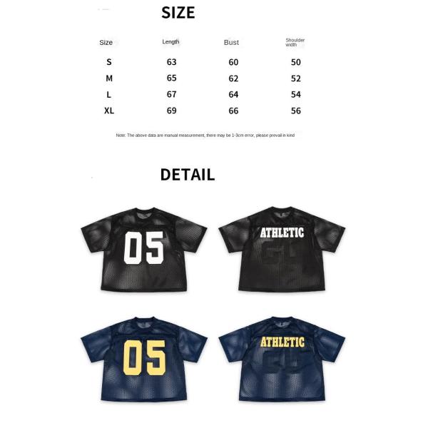 Heat-transfer Printing Boxy Mesh Jersey Tee for Men's Sports Apparel in Knitted Fabric