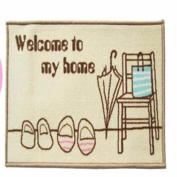 Plain soft pink long pile chenille bath mat