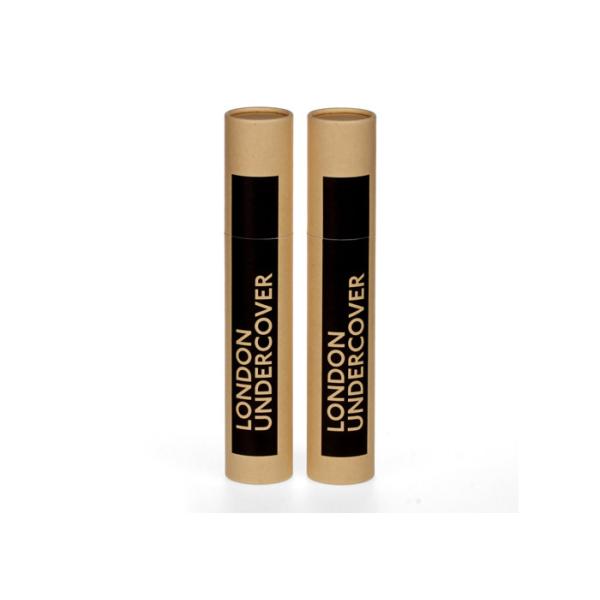 Recyclable Paper Cans Packaging , Kraft Paper Tea Canister Packaging