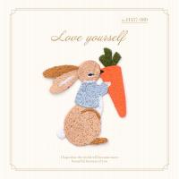 Écussons thermocollants personnalisés Motif adorable lapin Lavable Adapté à de multiples surfaces