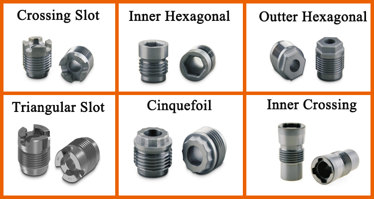 Polished Tungsten Carbide Nozzle for Oil Gas Drill Bits with 100% Virgin Tungsten Carbide Material YG6/YG8/YG11/YG13 Grade and 103x103x2.3mm Size