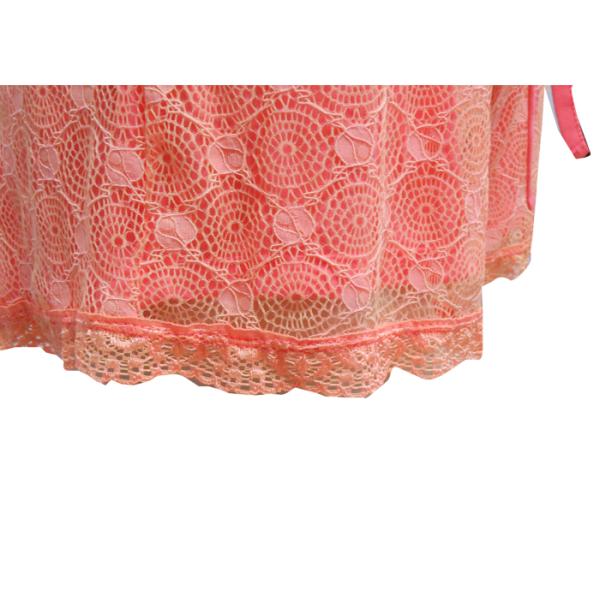 Silky Feeling Ladies Casual Shorts , Women'S Plus Size Elastic Waist Shorts Lace Layer