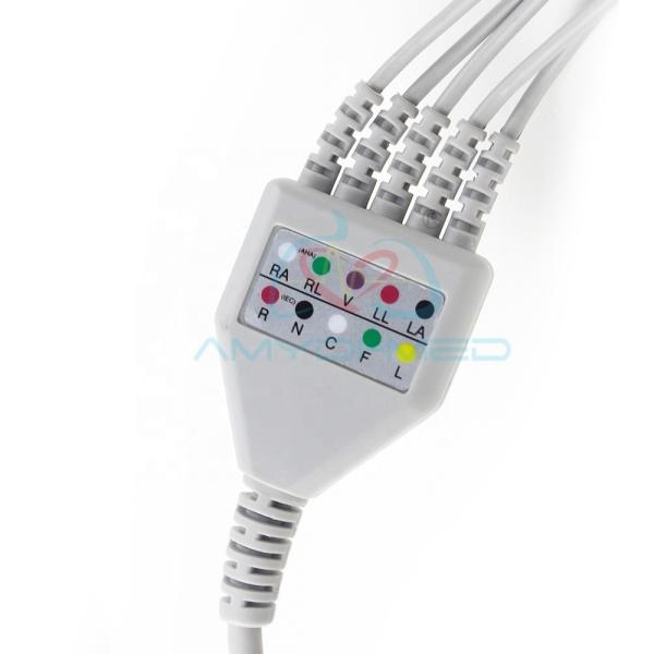 Hwatime Ecg Cables And Leadwires 6 Pin Medical 3.3 meters Ecg Cable 5 Lead