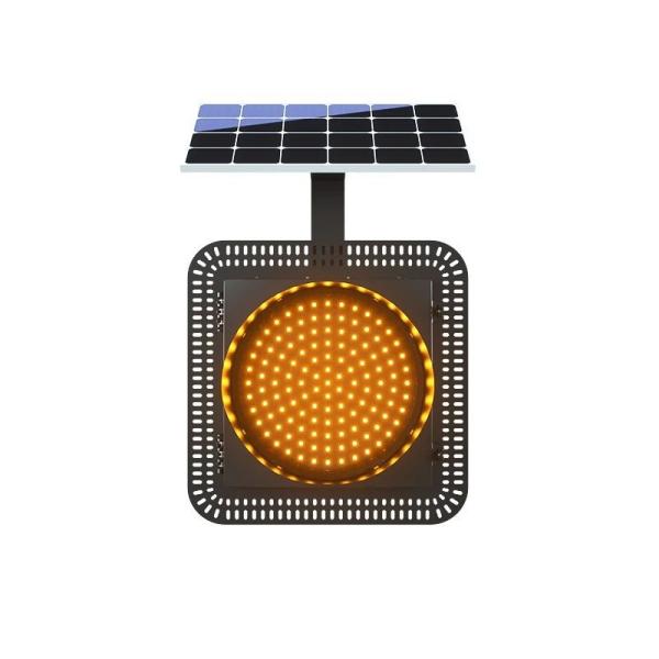 300mm Yellow Flashing Warning Solar Other Safety Products LED Traffic Light