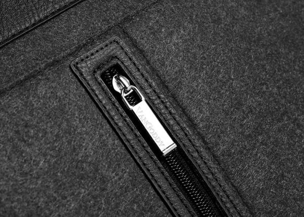 15 Waterproof Embroidery Felt Laptop Sleeve Case With Zipper Pockets