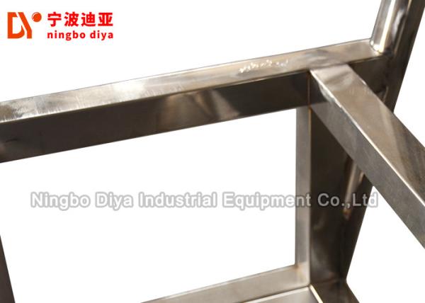 Large Load Stainless Steel Rolling Cart , Super Strong Stainless Steel Trolley