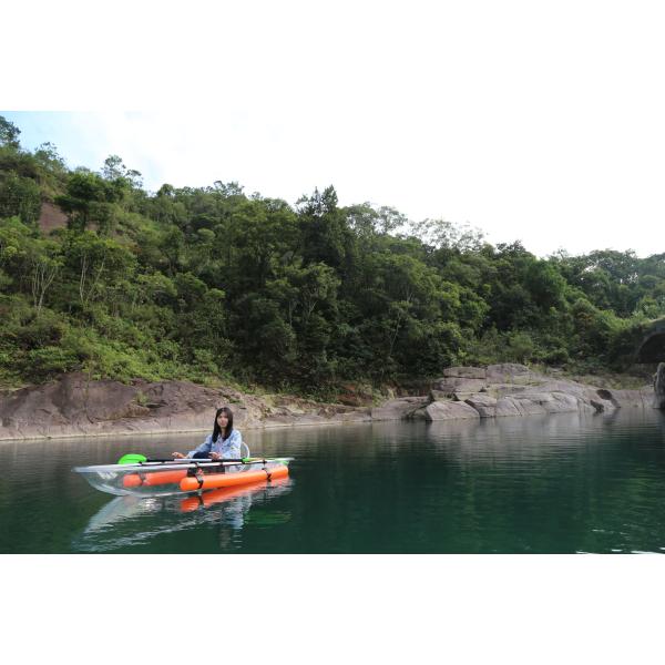 Two Seat Free Clear Plastic Canoe Paddle For Fishing / Surfing / Cruising