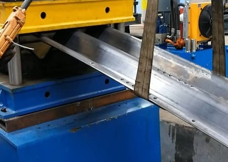 610mm Steel Coil Diameter Corrugation Plate Roller Forming Machine 15T Single Steel Coil Weight
