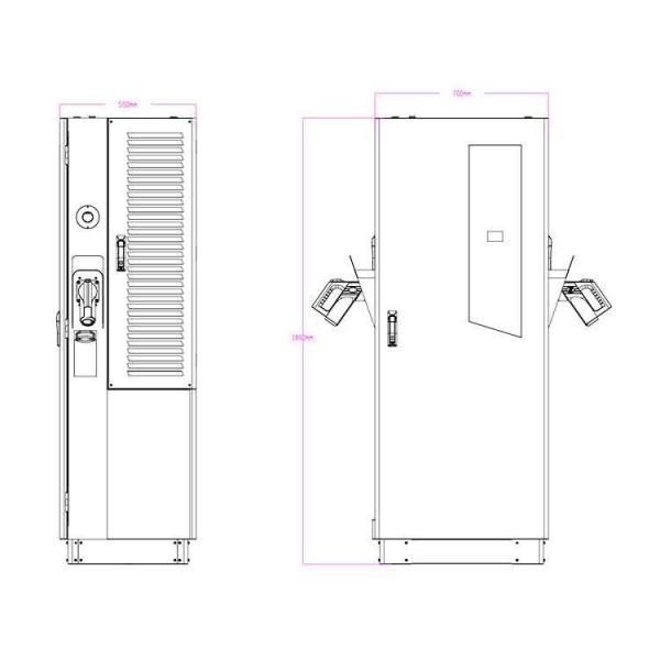 Car Commercial Electric Vehicle Charging Stations DC CCS Type 2 Type 1 160KW 80KW