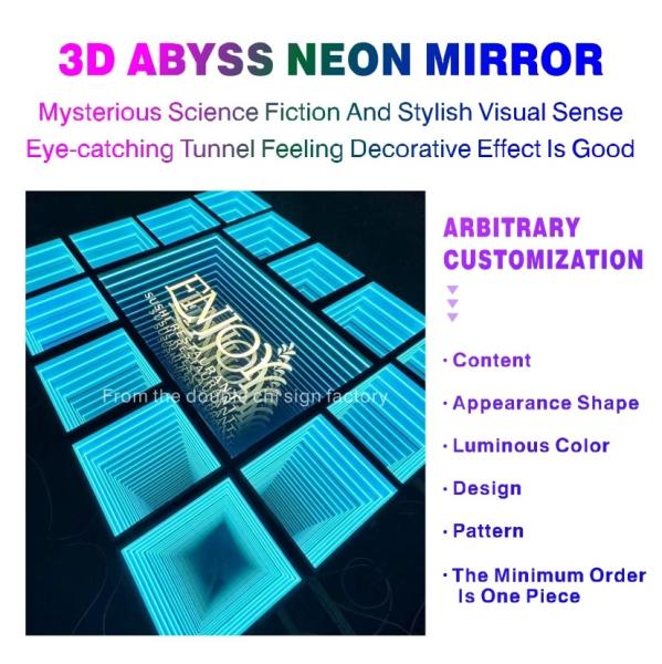 Light Source Neno Lights Holographic Fan Remote Control 3D Abyss Mirror 2024 Best Seller