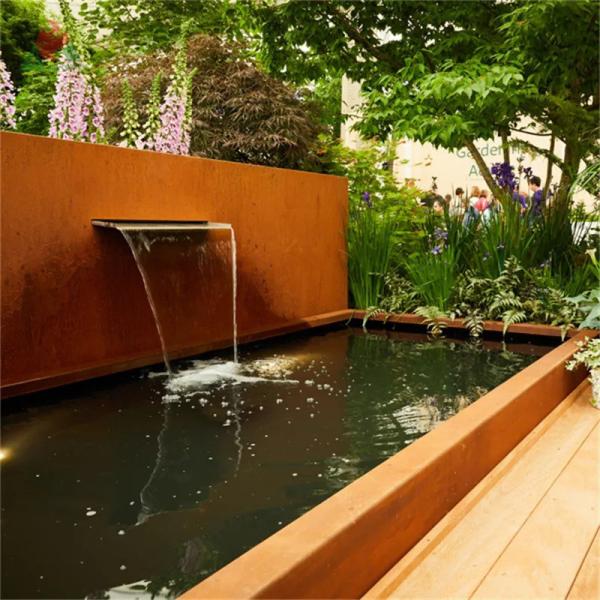 Anti Rust Outdoor Steel Fountain Sculpture Garden Water Statue Sculptures
