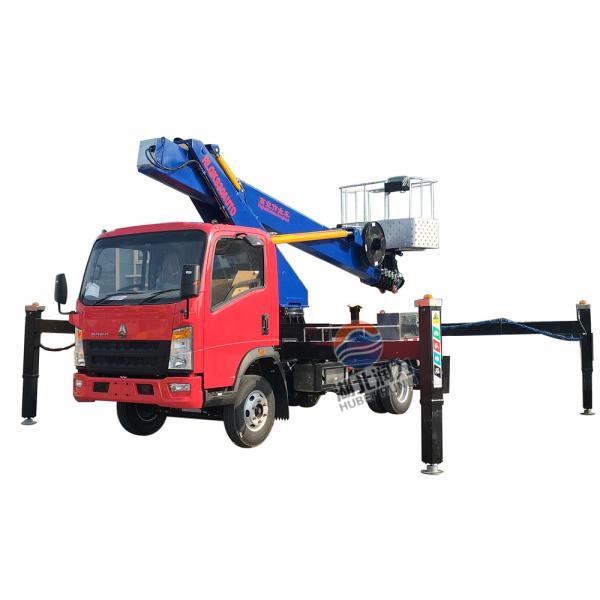 Export Oriented  Right Hand Driving   HOWO  30m    Mobile Elevating Platform Truck   Aerial Work Vehicle   Bucket Truck