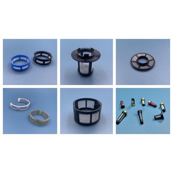 Customized Plastic Moulded Filter With Mesh Screen For Water Fuel Hydraulic Oil Chemical Liquid Air Filtration