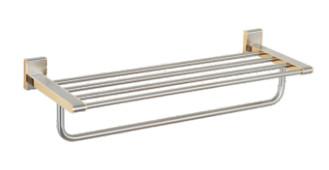 Double Towel rack85211B-Square &Brass&Nickel Brush +Golden& Bathroom Accessory&fittings&Sanitary Hardware