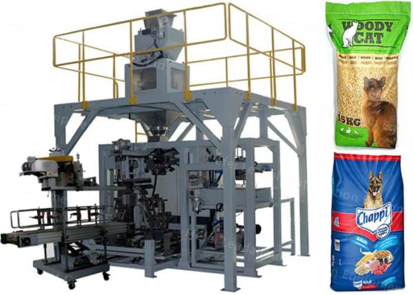 Cat Dog Food Open Mouth Bag Filling Machines High Production Efficiency