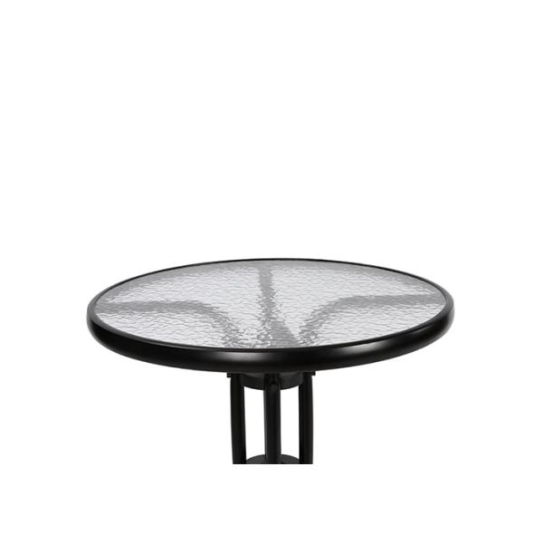 5mm Tempered Glass Outdoor Garden Table With Color Customized