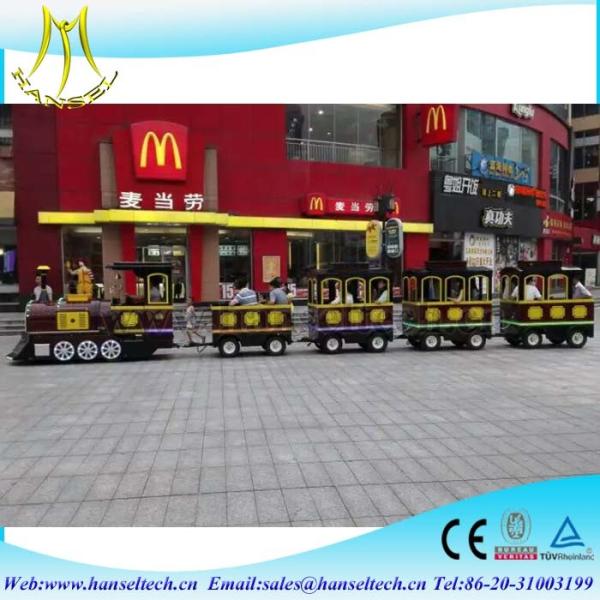 Hansel Amusement park train rides for sale outdoor door park trackless amusement trains for sale