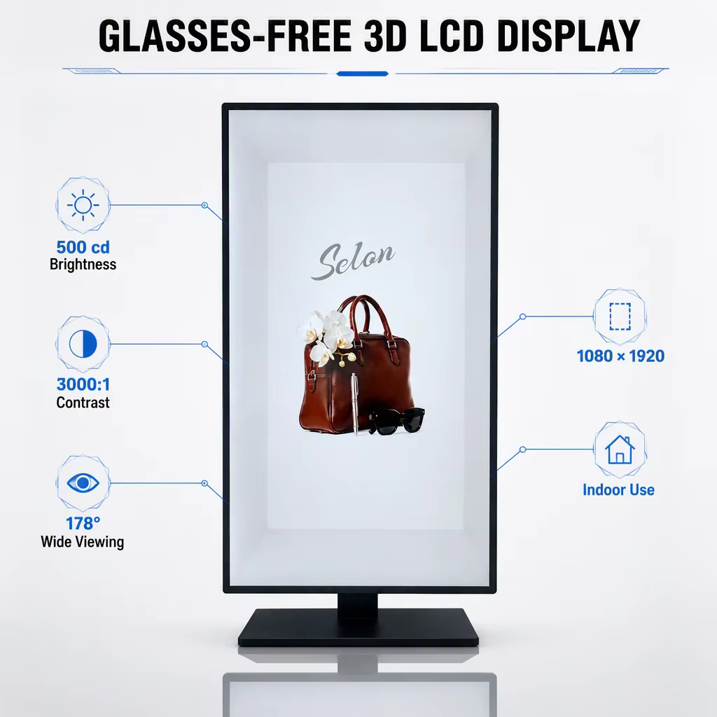Glasses-free 3D advertising display