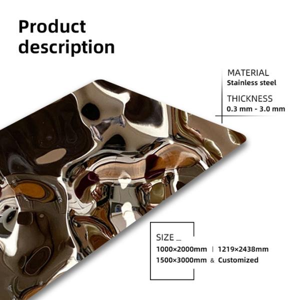 Большая плита нержавеющей стали пульсации воды для крытого на открытом воздухе украшения потолка стены