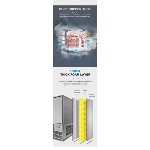 Grande machine de réfrigération à haute tension 220V à congélation rapide pour congélation rapide dans un réfrigérateur à 2 portes