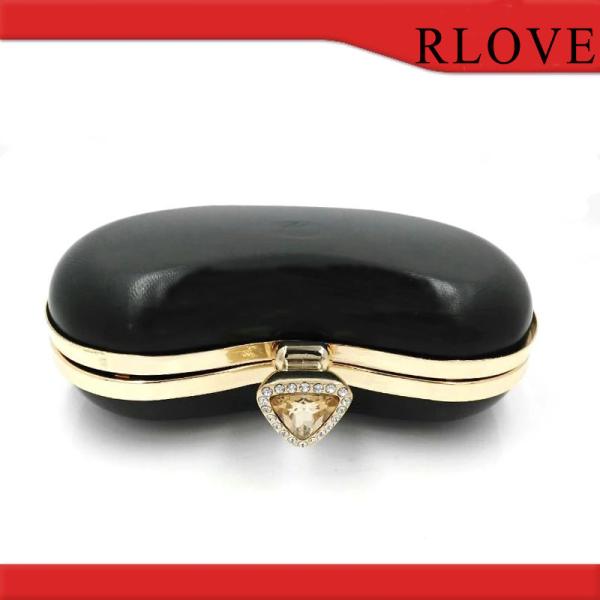 High Quality Wholesale Customized Gold Clutch Bag Box Iron Metal Purse Clutch Frame