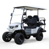 Chariot de golf électrique 4 places avec moteur à courant alternatif de 48V5KW et centre de roulement en alliage d'aluminium Poids 400-500 kg Modèle personnalisé