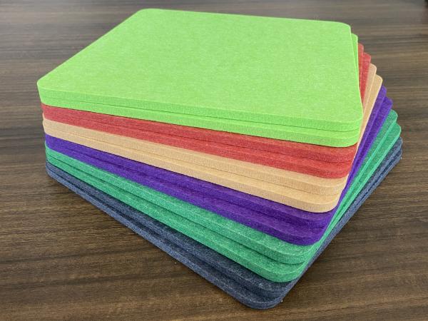 3D Polyester Fiber Square Acoustic Wall Panels Sound Proofing Panels For Office