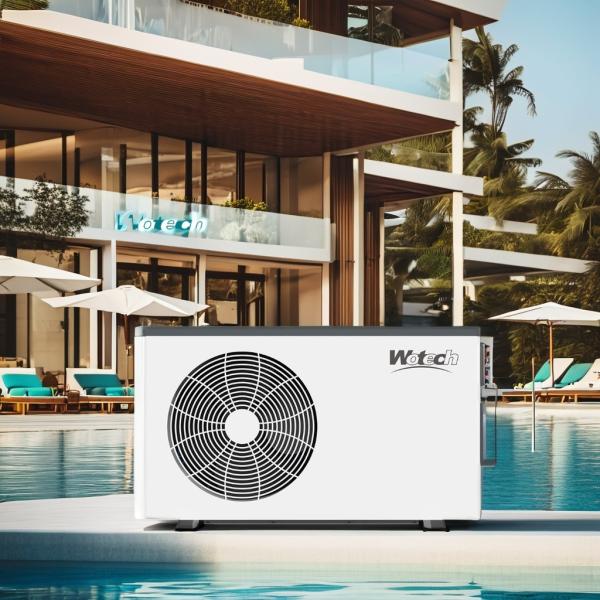 Water Flow Rate m3/h 8-10 Swimming Pool Heater Smart Series 3 Phase Inverter R32 Wifi